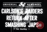 Image of Carlson's Raiders Pearl Harbor Hawaii USA, 1942, second 19 stock footage video 65675029283