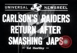 Image of Carlson's Raiders Pearl Harbor Hawaii USA, 1942, second 22 stock footage video 65675029283