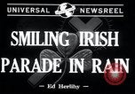 Standbild St Patrick's Day Parade New York City USA, 1943, aus Sekunde 4 historischem Filmmaterial Videoclip 65675029286