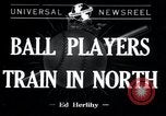 Standbild New York Giants Ausbildung in Zweiten Weltkrieg College Park Maryland USA, 1943, aus Sekunde 1 historischem Filmmaterial Videoclip 65675029287