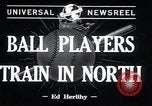 Standbild New York Giants Ausbildung in Zweiten Weltkrieg College Park Maryland USA, 1943, aus Sekunde 5 historischem Filmmaterial Videoclip 65675029287