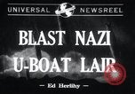 Standbild Nazi-U-Boote Lorient Deutschland, 1943, aus Sekunde 1 historischem Filmmaterial Videoclip 65675029289