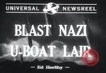 Standbild Nazi-U-Boote Lorient Deutschland, 1943, aus Sekunde 3 historischem Filmmaterial Videoclip 65675029289