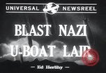 Standbild Nazi-U-Boote Lorient Deutschland, 1943, aus Sekunde 4 historischem Filmmaterial Videoclip 65675029289