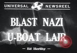 Standbild Nazi-U-Boote Lorient Deutschland, 1943, aus Sekunde 5 historischem Filmmaterial Videoclip 65675029289