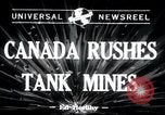 Standbild tank Minen Kanada, 1943, aus Sekunde 1 historischem Filmmaterial Videoclip 65675029290