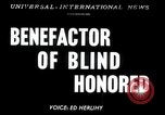 Standbild 100 Geburtstag von Louis Braille Tod Paris Frankreich, 1952, aus Sekunde 1 historischem Filmmaterial Videoclip 65675029292