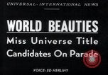 Image Miss Univers concurrents California United States USA, 1952, de la seconde 1 séquences d'archives historiques vidéo 65675029295