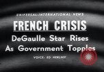 Immagine di Il generale De Gaulle Parigi Francia, 1958, secondo 4 filmato di repertorio 65675029298