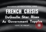 Immagine di Il generale De Gaulle Parigi Francia, 1958, secondo 5 filmato di repertorio 65675029298
