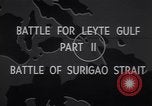 Standbild Seeschlacht im Surigao Strait Leyte Philippinen, 1944, aus Sekunde 7 historischem Filmmaterial Videoclip 65675029331