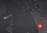 Standbild animierte Zeitachse von Surigao Strait Battle Leyte Philippinen, 1944, aus Sekunde 53 historischem Filmmaterial Videoclip 65675029332