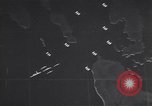 Standbild animierte Zeitachse von Surigao Strait Battle Leyte Philippinen, 1944, aus Sekunde 58 historischem Filmmaterial Videoclip 65675029332
