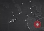 Standbild animierte Zeitachse von Surigao Strait Battle Leyte Philippinen, 1944, aus Sekunde 59 historischem Filmmaterial Videoclip 65675029332