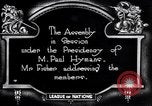 Image of First Assembly meeting League of Nations Geneva Switzerland, 1920, second 1 stock footage video 65675029349