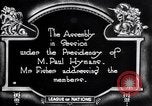 Image of First Assembly meeting League of Nations Geneva Switzerland, 1920, second 3 stock footage video 65675029349