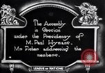 Image of First Assembly meeting League of Nations Geneva Switzerland, 1920, second 5 stock footage video 65675029349