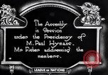 Image of First Assembly meeting League of Nations Geneva Switzerland, 1920, second 9 stock footage video 65675029349