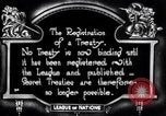 Image of registration of treaty Geneva Switzerland, 1920, second 10 stock footage video 65675029353