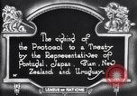 Image of registration of treaty Geneva Switzerland, 1920, second 21 stock footage video 65675029353