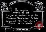 Image of registration of treaty Geneva Switzerland, 1920, second 51 stock footage video 65675029353