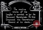 Image of registration of treaty Geneva Switzerland, 1920, second 54 stock footage video 65675029353