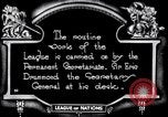 Image of registration of treaty Geneva Switzerland, 1920, second 57 stock footage video 65675029353