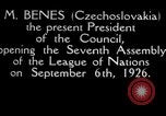 Image of plenary meeting Geneva Switzerland, 1926, second 40 stock footage video 65675029360