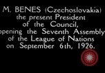 Image of plenary meeting Geneva Switzerland, 1926, second 44 stock footage video 65675029360