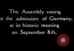 Image of admission of Germany Geneva Switzerland, 1926, second 1 stock footage video 65675029361