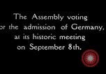 Image of admission of Germany Geneva Switzerland, 1926, second 3 stock footage video 65675029361