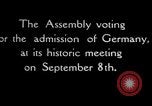 Image of admission of Germany Geneva Switzerland, 1926, second 4 stock footage video 65675029361
