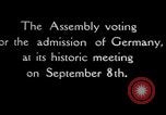 Image of admission of Germany Geneva Switzerland, 1926, second 5 stock footage video 65675029361
