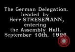 Image of Herr Stresemann Geneva Switzerland, 1926, second 31 stock footage video 65675029362