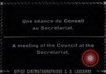 Image Conseil réunion Genève Suisse, 1926, de la seconde 1 séquences d'archives historiques vidéo 65675029399