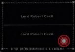 Image lord Robert Cecil Genève Suisse, 1926, de la seconde 48 séquences d'archives historiques vidéo 65675029400