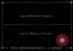 Image lord Robert Cecil Genève Suisse, 1926, de la seconde 49 séquences d'archives historiques vidéo 65675029400