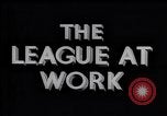Standbild die Liga bei der Arbeit Genf Schweiz, 1937, aus Sekunde 10 historischem Filmmaterial Videoclip 65675029402