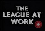 Standbild die Liga bei der Arbeit Genf Schweiz, 1937, aus Sekunde 12 historischem Filmmaterial Videoclip 65675029402