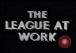 Standbild die Liga bei der Arbeit Genf Schweiz, 1937, aus Sekunde 14 historischem Filmmaterial Videoclip 65675029402
