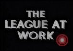 Standbild die Liga bei der Arbeit Genf Schweiz, 1937, aus Sekunde 16 historischem Filmmaterial Videoclip 65675029402