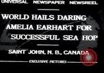 Image of Amelia Earhart Saint John New Brunswick, 1932, second 3 stock footage video 65675029416