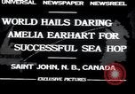 Image of Amelia Earhart Saint John New Brunswick, 1932, second 4 stock footage video 65675029416