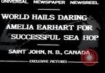 Image of Amelia Earhart Saint John New Brunswick, 1932, second 6 stock footage video 65675029416