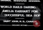 Image of Amelia Earhart Saint John New Brunswick, 1932, second 8 stock footage video 65675029416