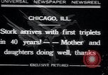 Image of triplets Chicago Illinois USA, 1932, second 1 stock footage video 65675029419