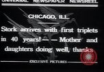 Image of triplets Chicago Illinois USA, 1932, second 4 stock footage video 65675029419