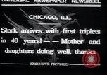 Image of triplets Chicago Illinois USA, 1932, second 7 stock footage video 65675029419