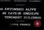 Image of collapsed building Lyon France, 1932, second 1 stock footage video 65675029422