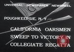 Image of college rowing competition Poughkeepsie New York USA, 1932, second 6 stock footage video 65675029423